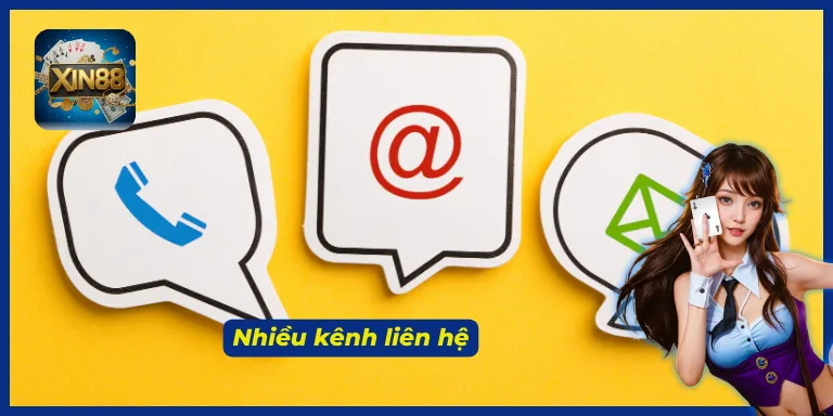 Liên hệ hỗ trợ XIN88 qua nhiều phương thức