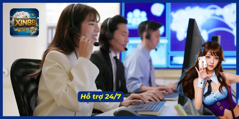 XIN88 luôn sẵn sàng hỗ trợ người chơi bất cứ lúc nào