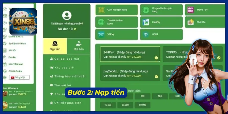 Cách tham gia game xổ số XIN88 khá đơn giản và dễ hiểu